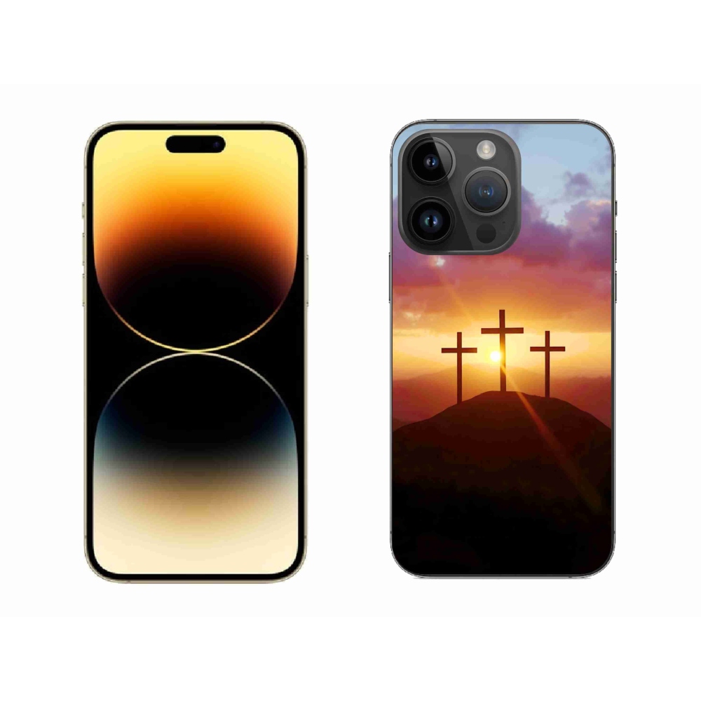 Gélový kryt mmCase na iPhone 14 Pro Max - tri kríža