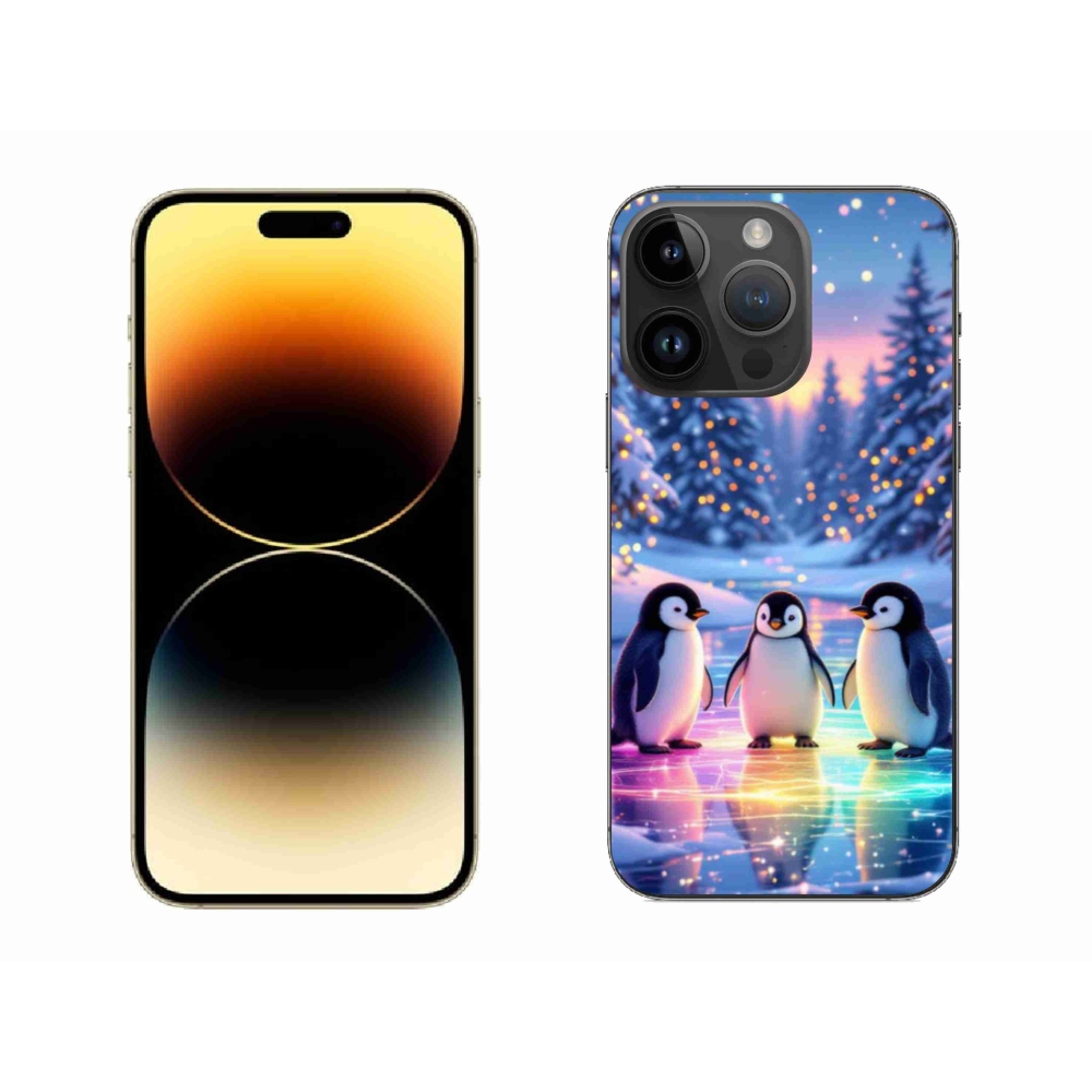 Gélový kryt mmCase na iPhone 14 Pro Max - tučniaci