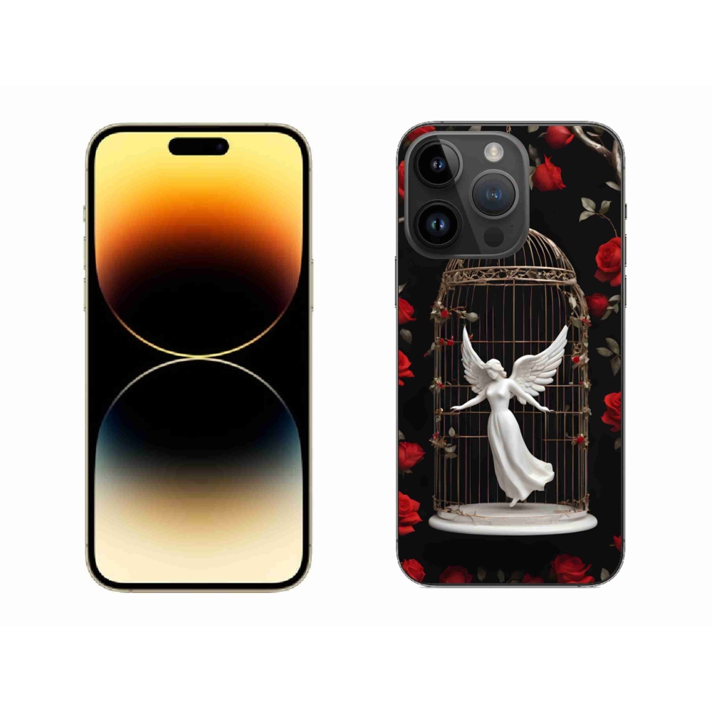 Gélový kryt mmCase na iPhone 14 Pro Max - uväznený anjel