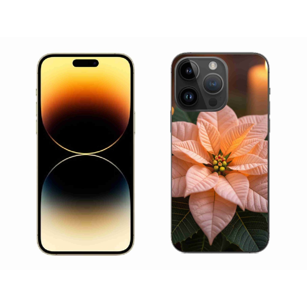 Gélový kryt mmCase na iPhone 14 Pro Max - vianočná hviezda