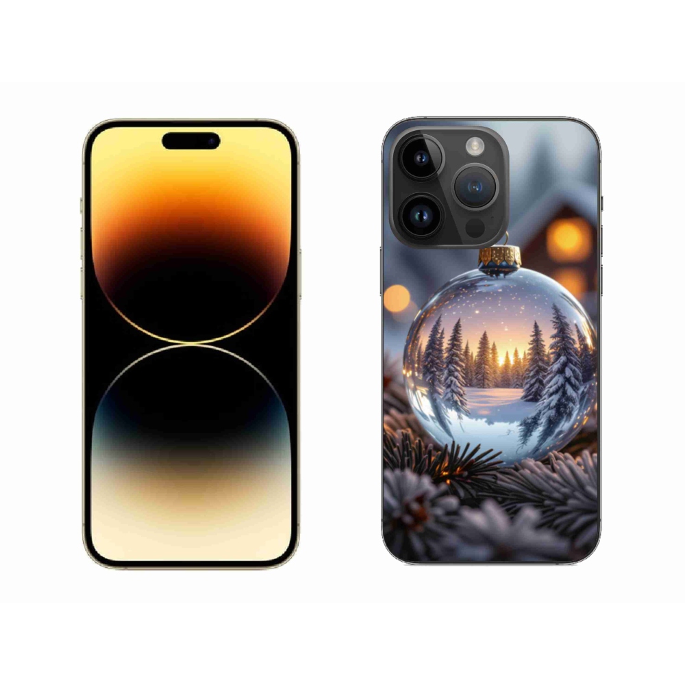 Gélový kryt mmCase na iPhone 14 Pro Max - vianočná ozdoba