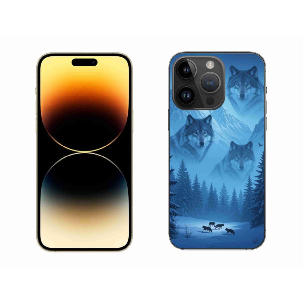 Gélový kryt mmCase na iPhone 14 Pro Max - vlčia svorka