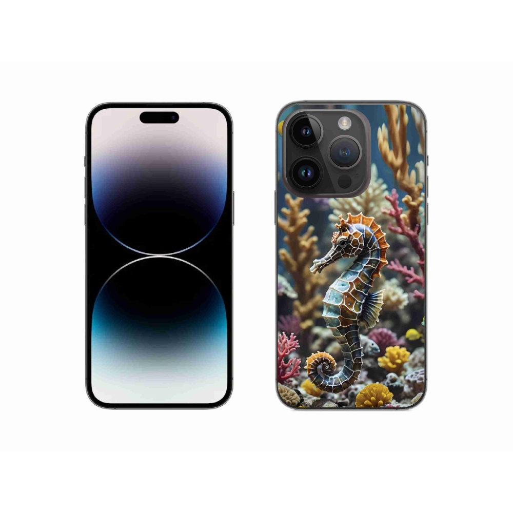 Gélový kryt mmCase na iPhone 14 Pro - morský koník 2