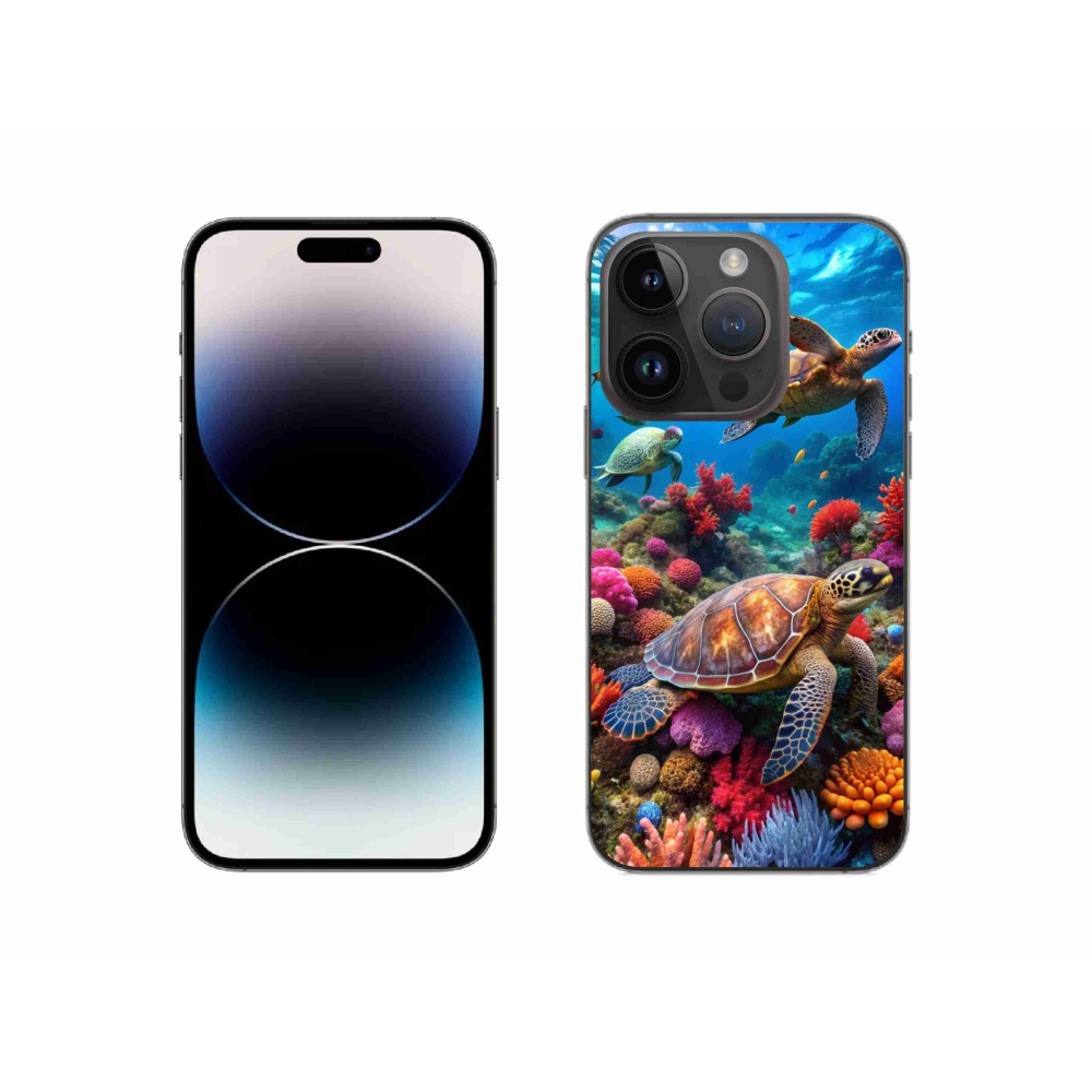 Gélový kryt mmCase na iPhone 14 Pro - morský svet 2