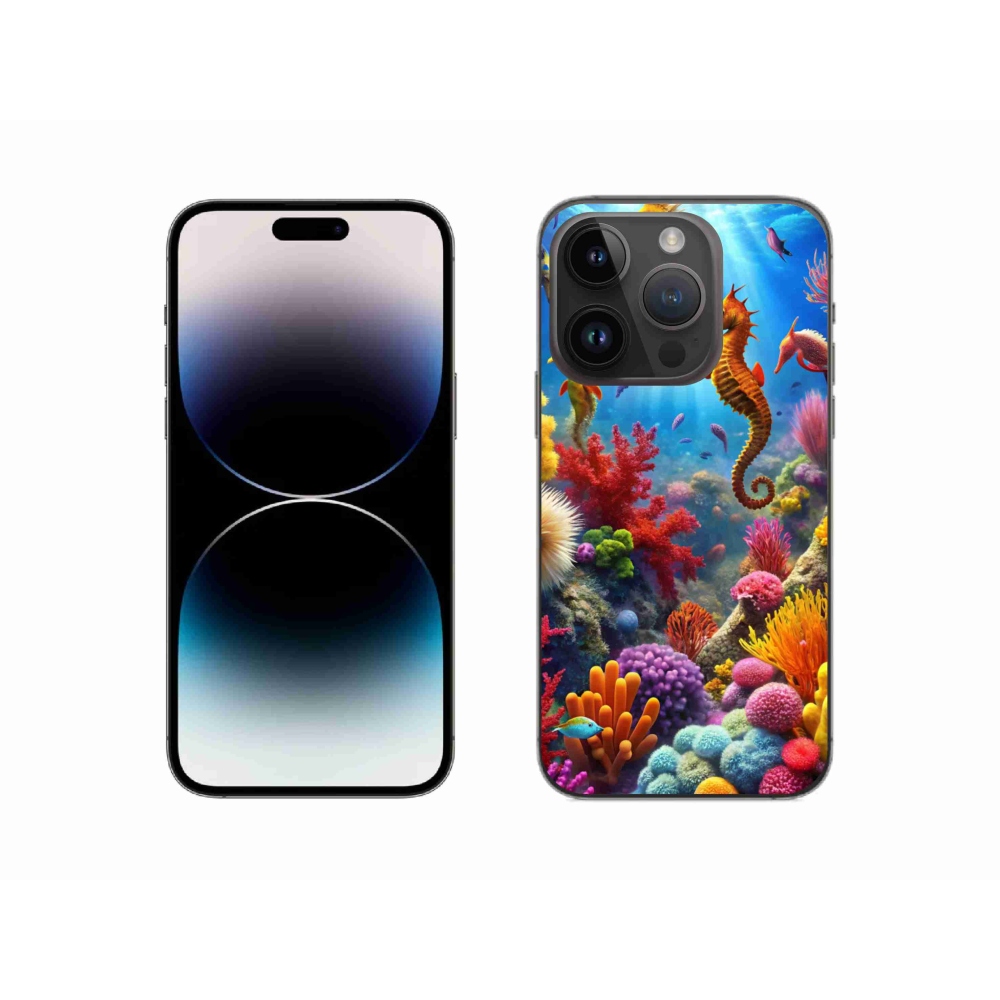 Gélový kryt mmCase na iPhone 14 Pro - morský svet 3