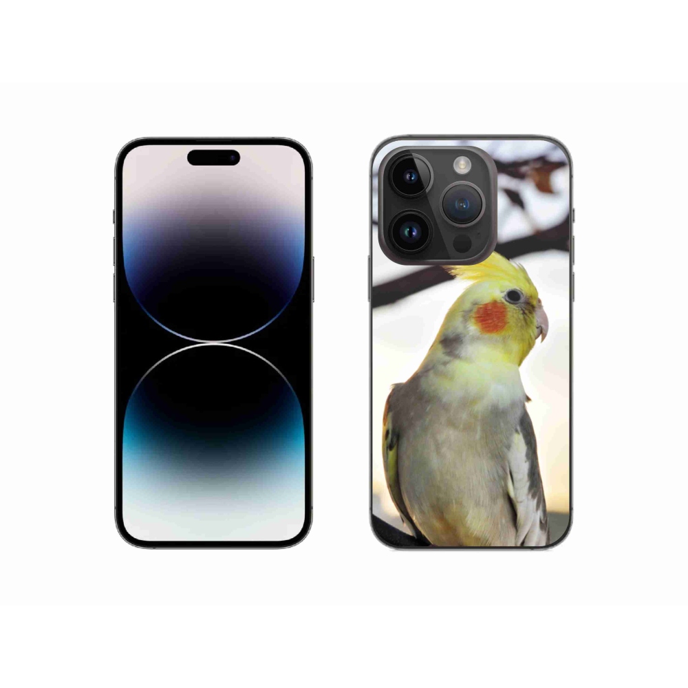 Gélový kryt mmCase na iPhone 14 Pro - papagáj korela