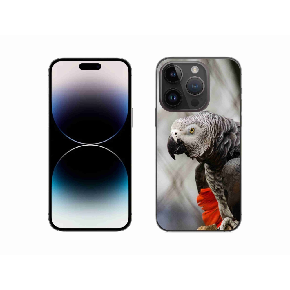 Gélový kryt mmCase na iPhone 14 Pro - papagáj žako 3