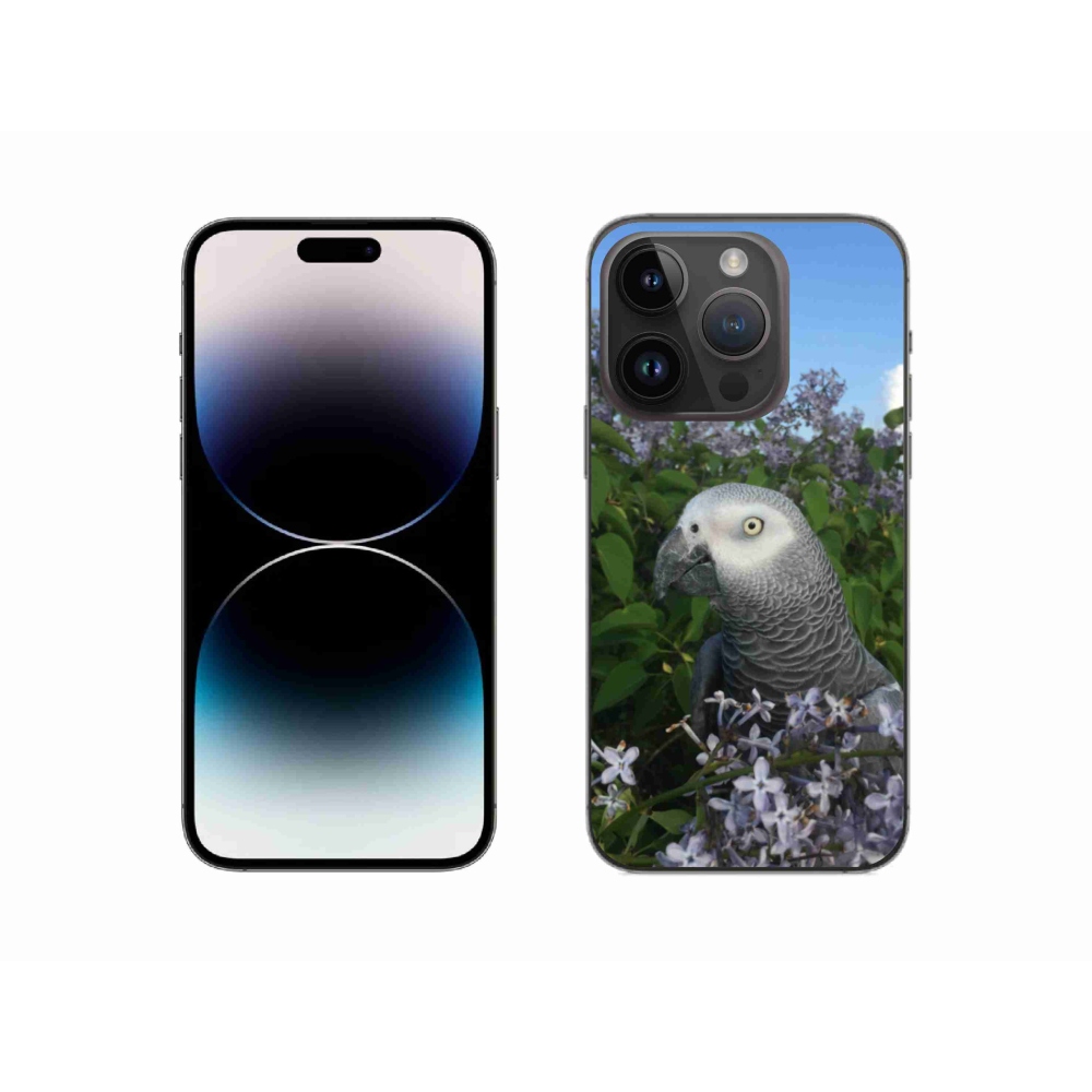 Gélový kryt mmCase na iPhone 14 Pro - papagáj žako
