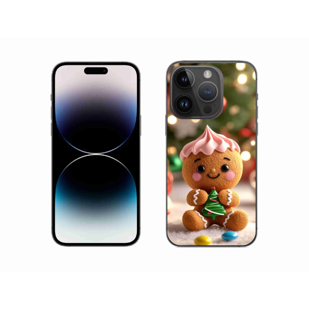 Gélový kryt mmCase na iPhone 14 Pro - perníček