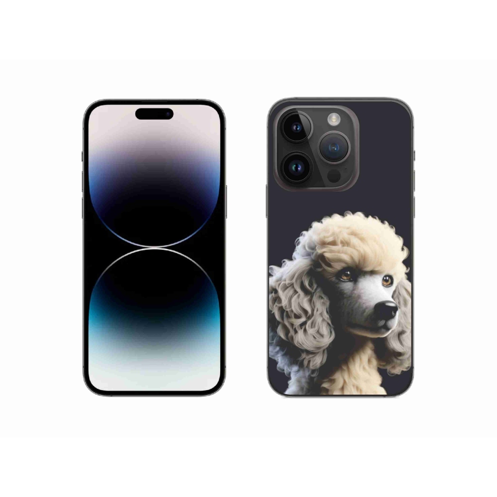 Gélový kryt mmCase na iPhone 14 Pro - pudel