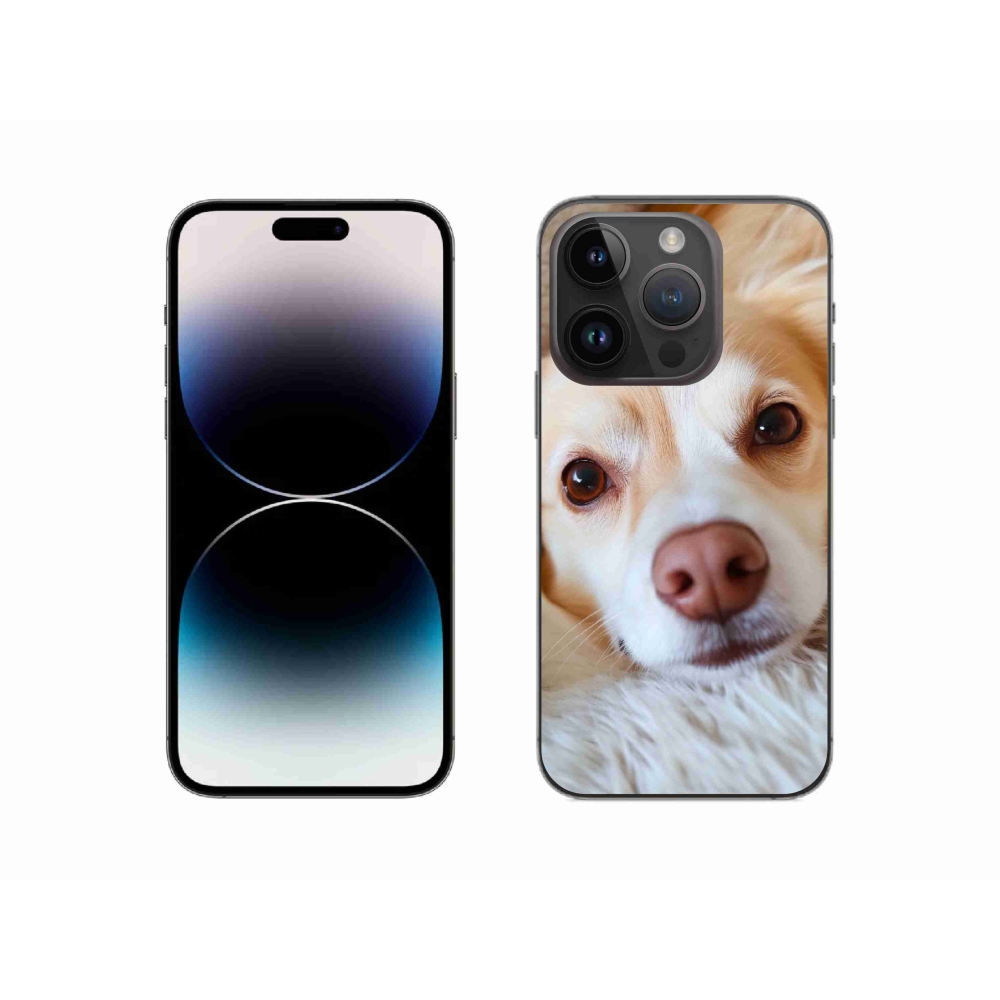 Gélový kryt mmCase na iPhone 14 Pro - Roztomilá čivava