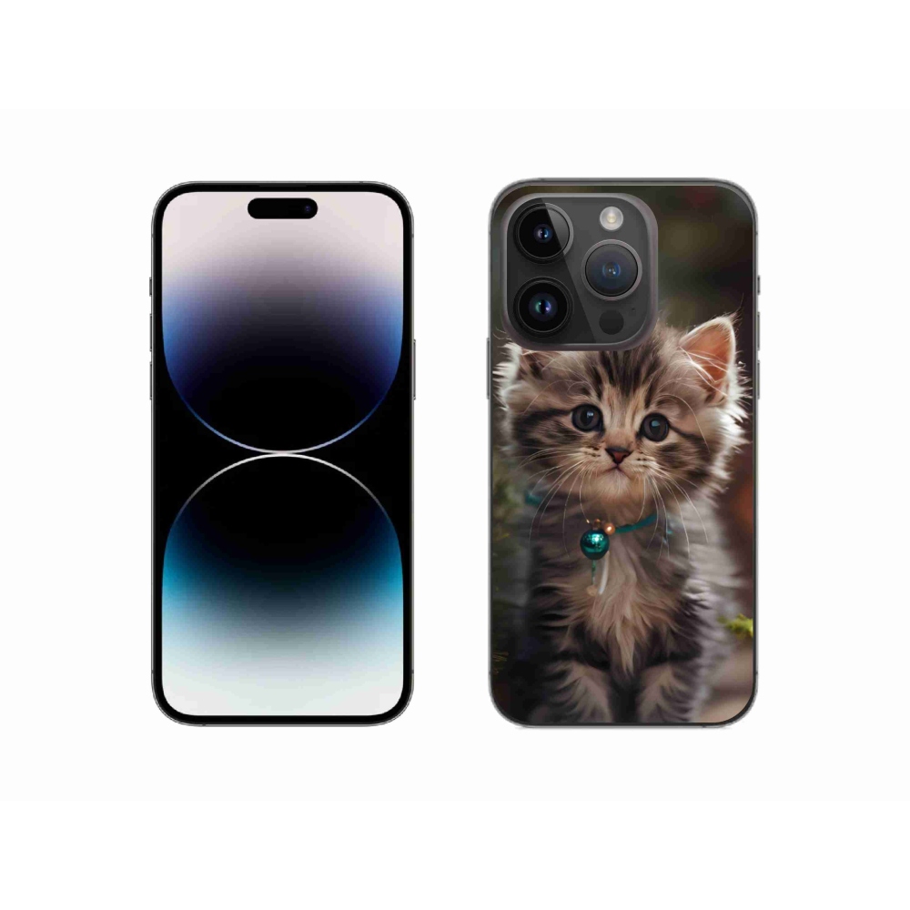 Gélový kryt mmCase na iPhone 14 Pro - roztomilé mačiatko 11