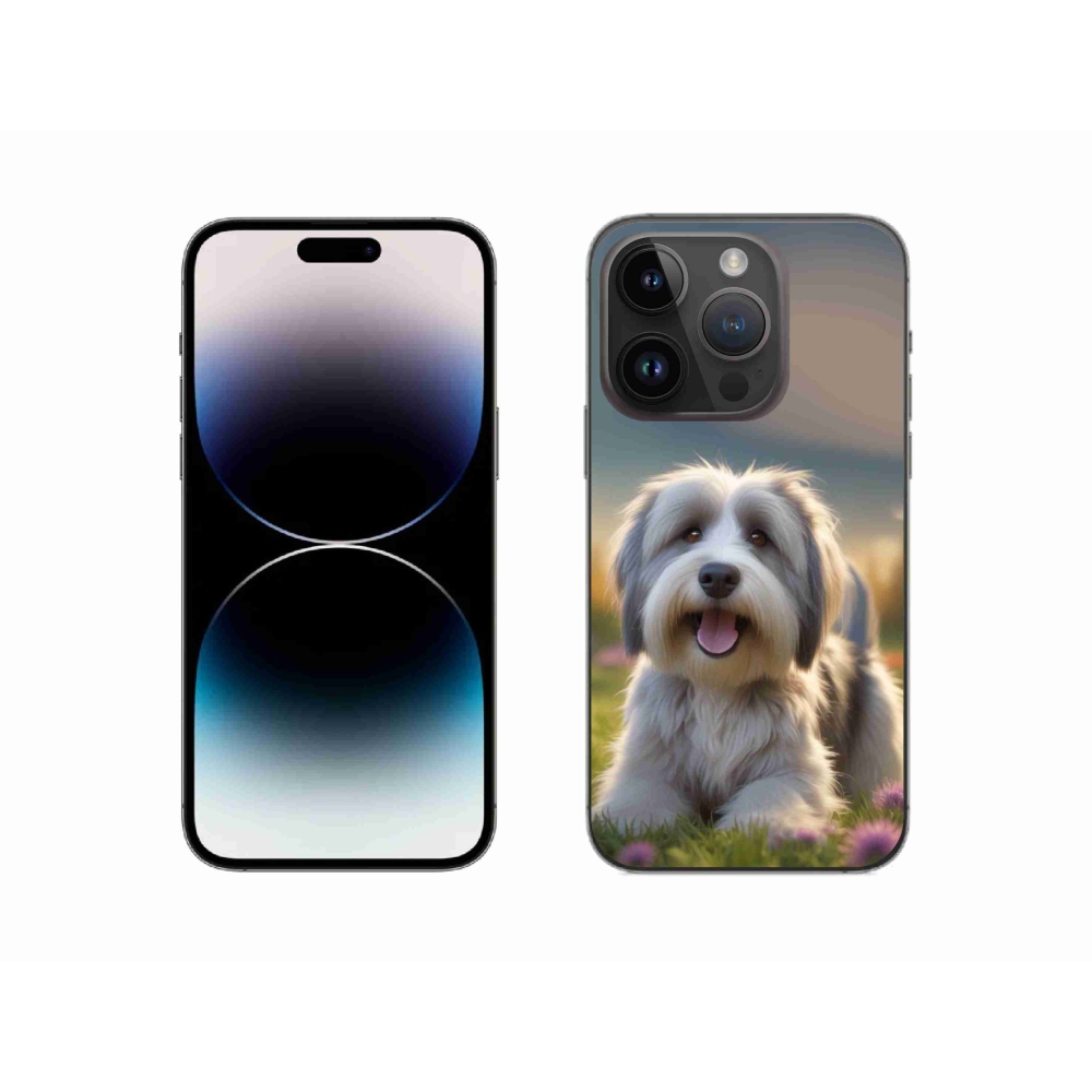 Gélový kryt mmCase na iPhone 14 Pro - roztomilý havanský psík