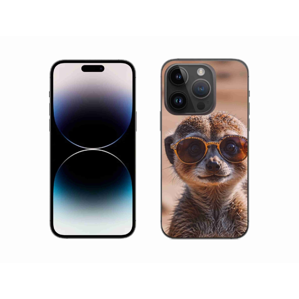 Gélový kryt mmCase na iPhone 14 Pro - štýlové surikata