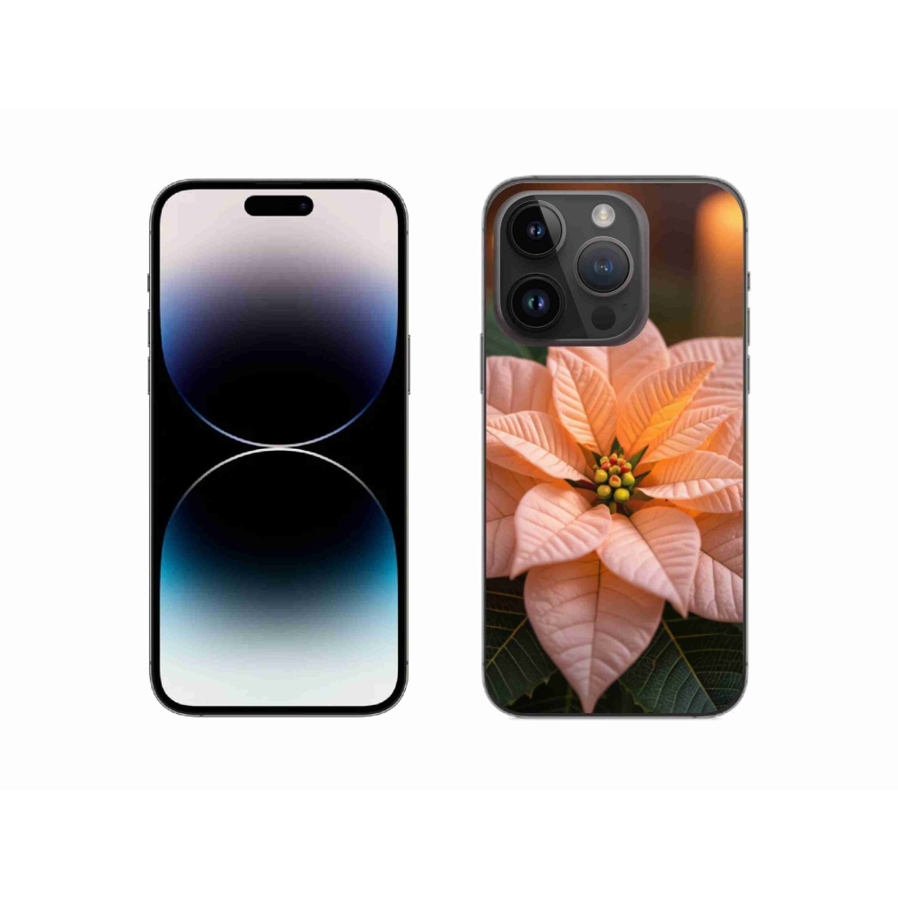 Gélový kryt mmCase na iPhone 14 Pro - vianočná hviezda