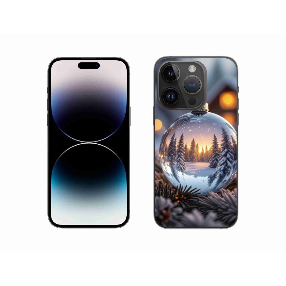 Gélový kryt mmCase na iPhone 14 Pro - vianočná ozdoba