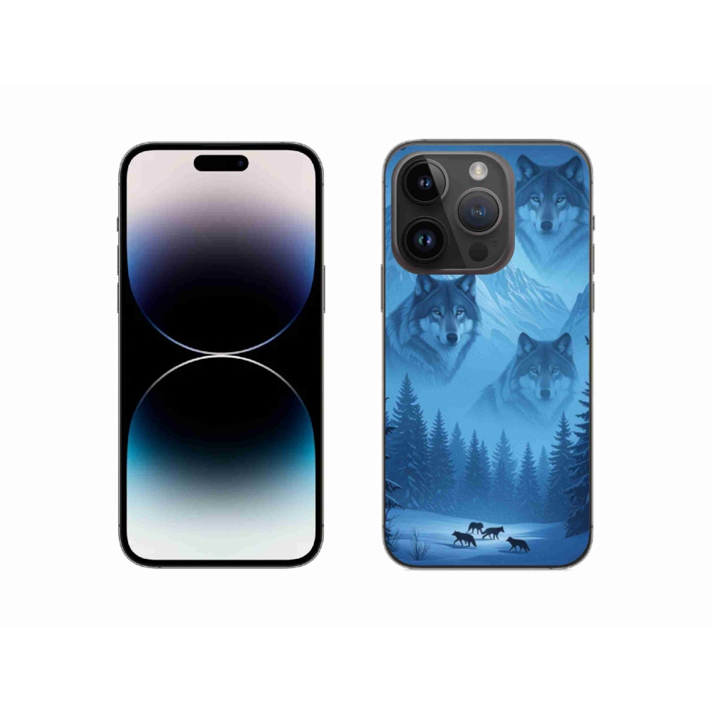 Gélový kryt mmCase na iPhone 14 Pro - vlčia svorka