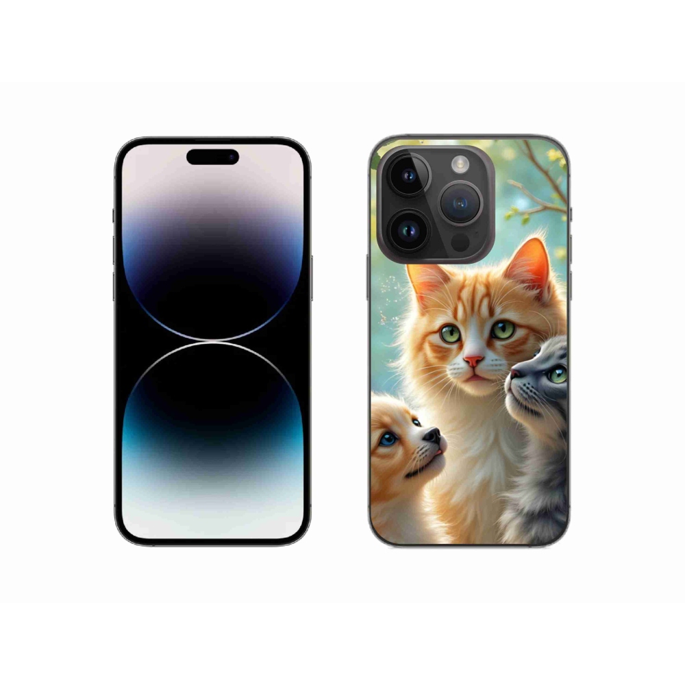 Gélový kryt mmCase na iPhone 14 Pro - zvieracie priateľstvo 2