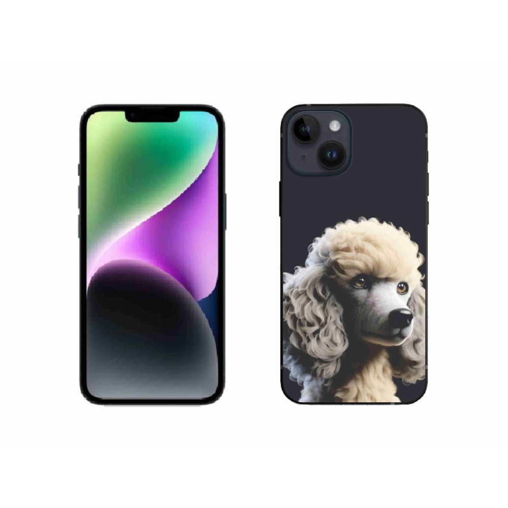 Gélový kryt mmCase na iPhone 14 - pudel