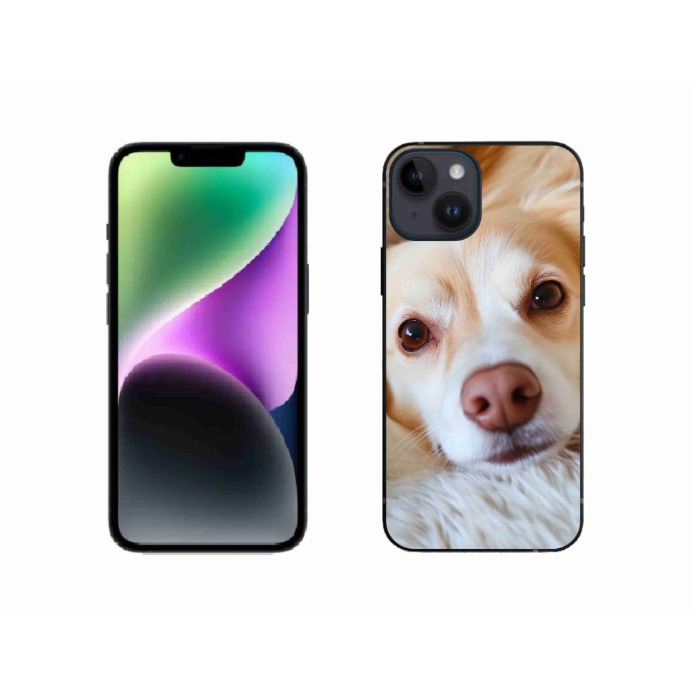 Gélový kryt mmCase na iPhone 14 - Roztomilá čivava