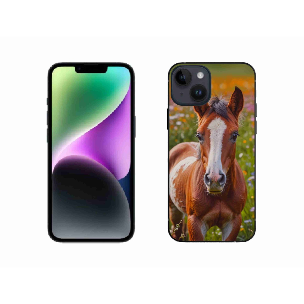 Gélový kryt mmCase na iPhone 14 - roztomilé žriebä
