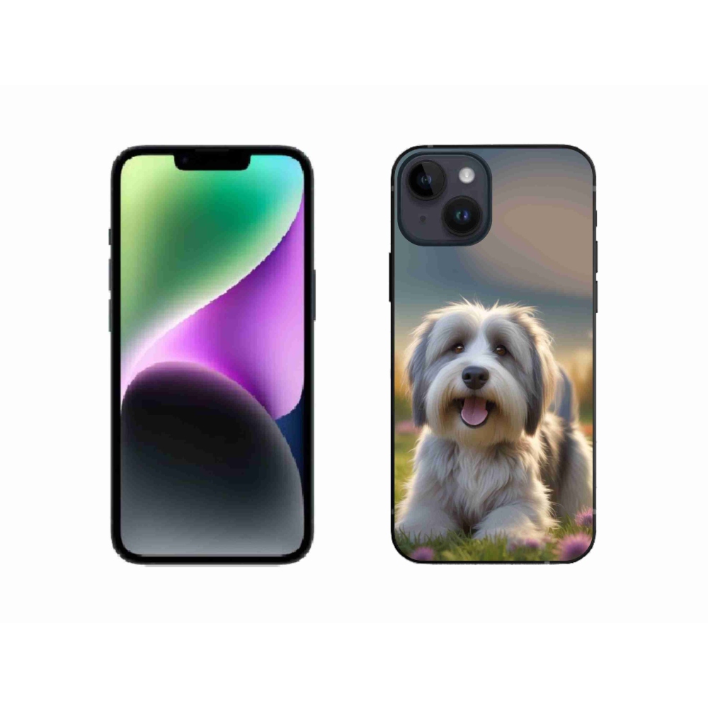 Gélový kryt mmCase na iPhone 14 - roztomilý havanský psík