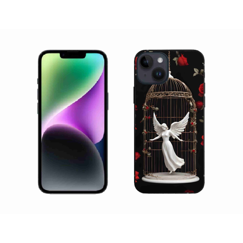 Gélový kryt mmCase na iPhone 14 - uväznený anjel