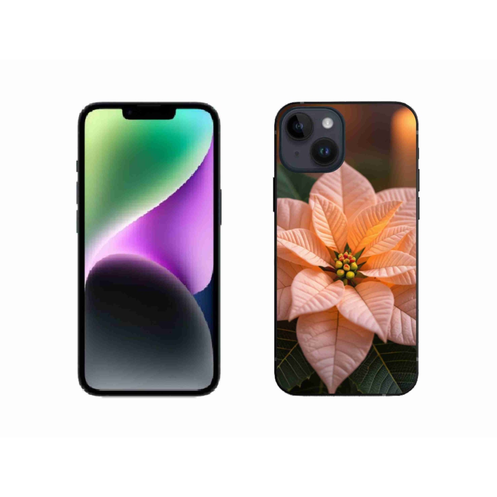 Gélový kryt mmCase na iPhone 14 - vianočná hviezda