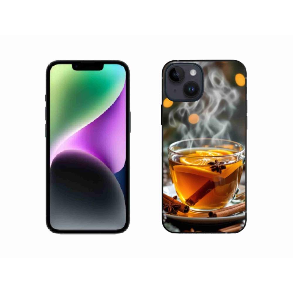 Gélový kryt mmCase na iPhone 14 - vianočný punč