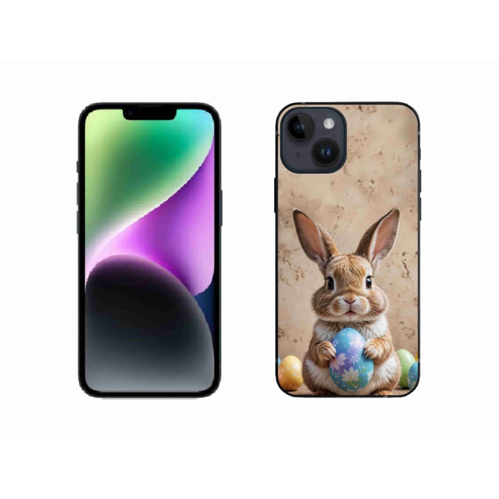 Gélový kryt mmCase na iPhone 14 - veľkonočný zajačik