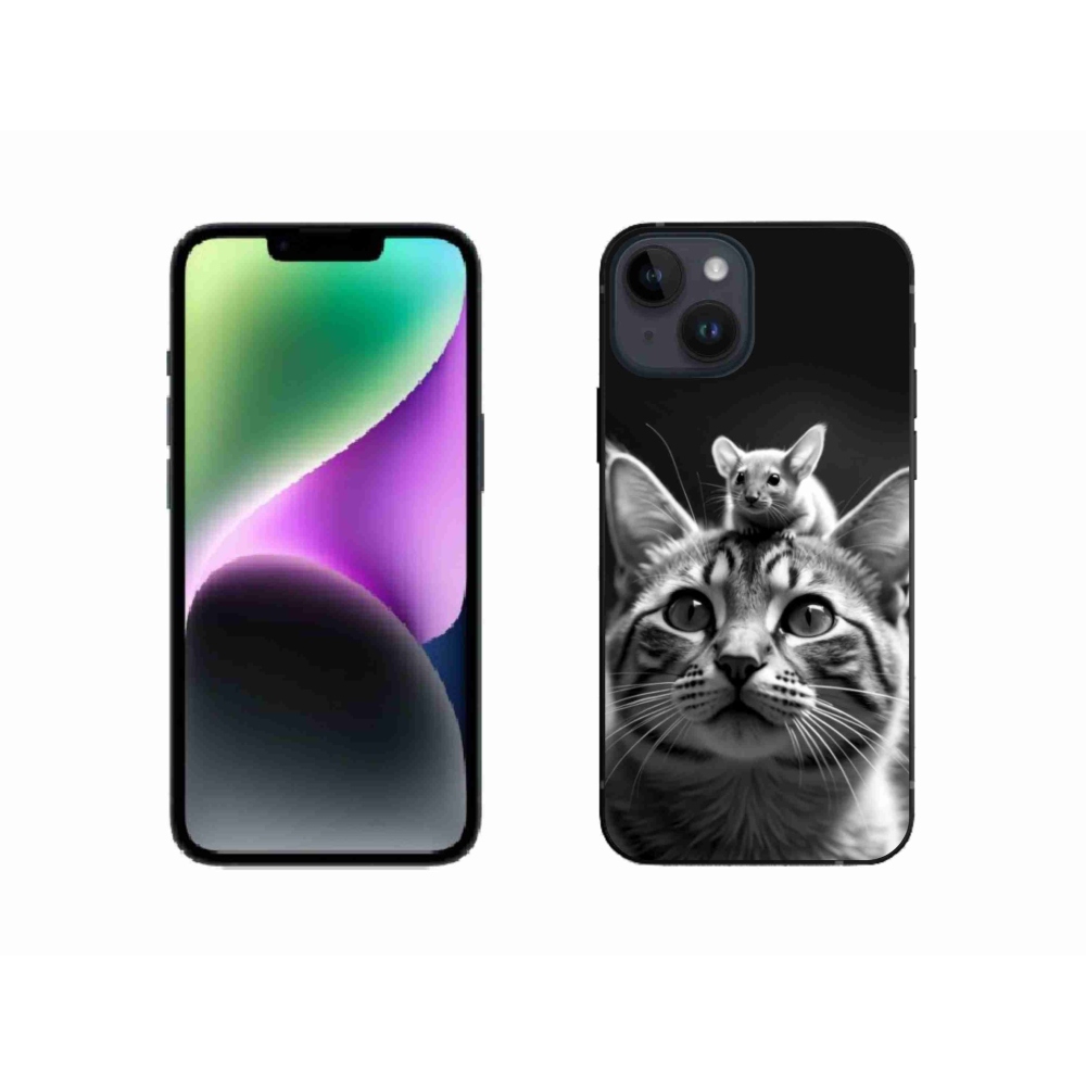 Gélový kryt mmCase na iPhone 14 - zvieracie priateľstvo 2
