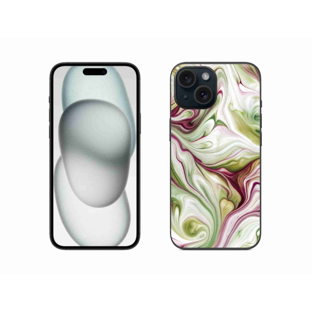 Gélový kryt mmCase na iPhone 15 - abstraktný motív 36