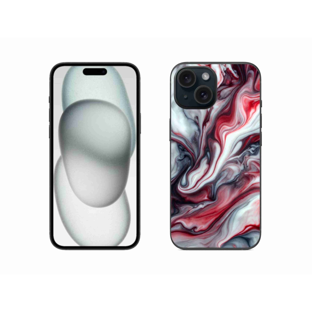Gélový kryt mmCase na iPhone 15 - abstraktný motív 37