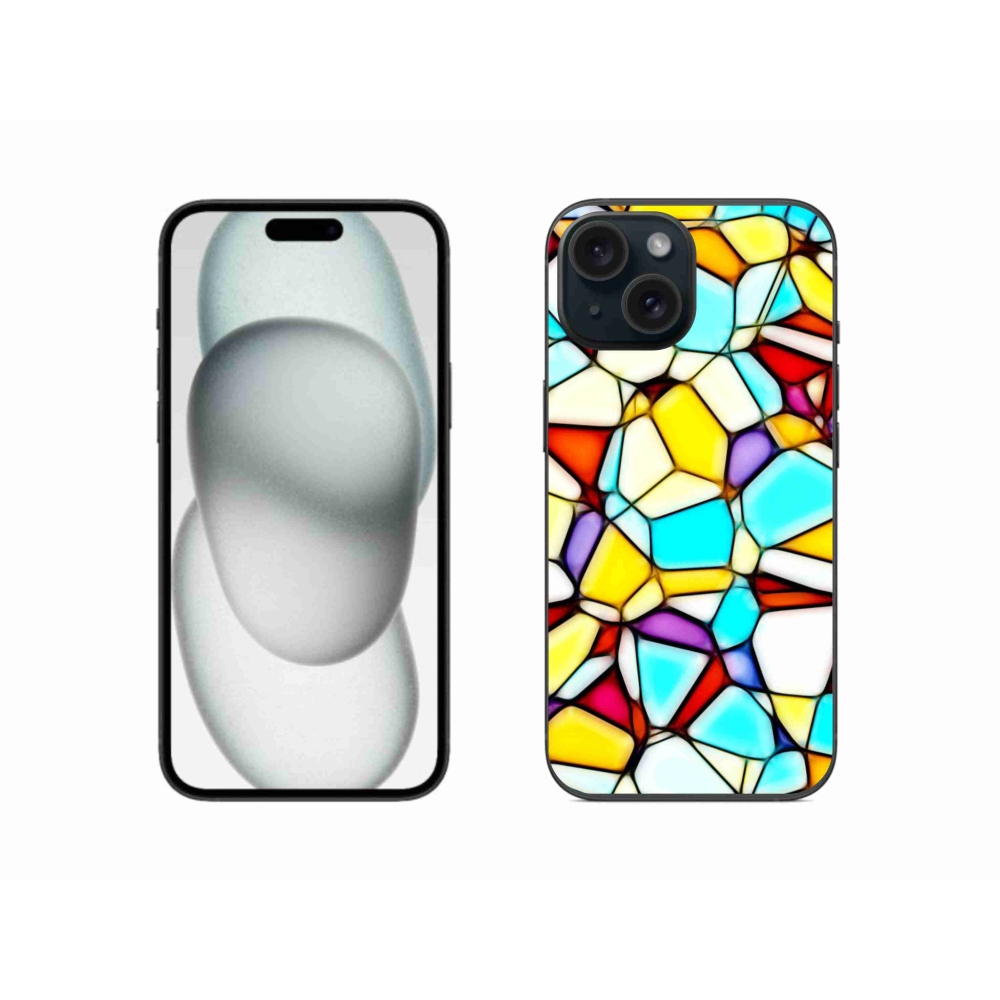 Gélový kryt mmCase na iPhone 15 - abstraktný motív 40