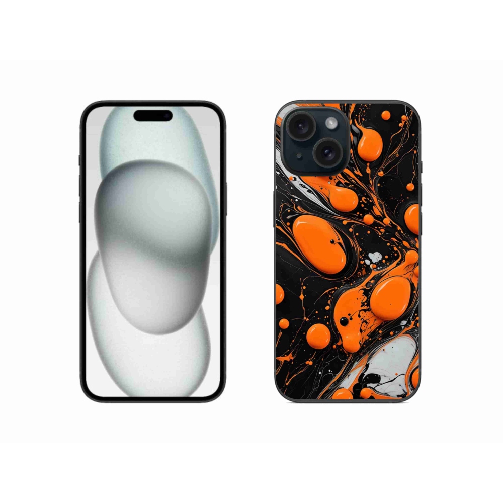 Gélový kryt mmCase na iPhone 15 - abstraktný motív 41