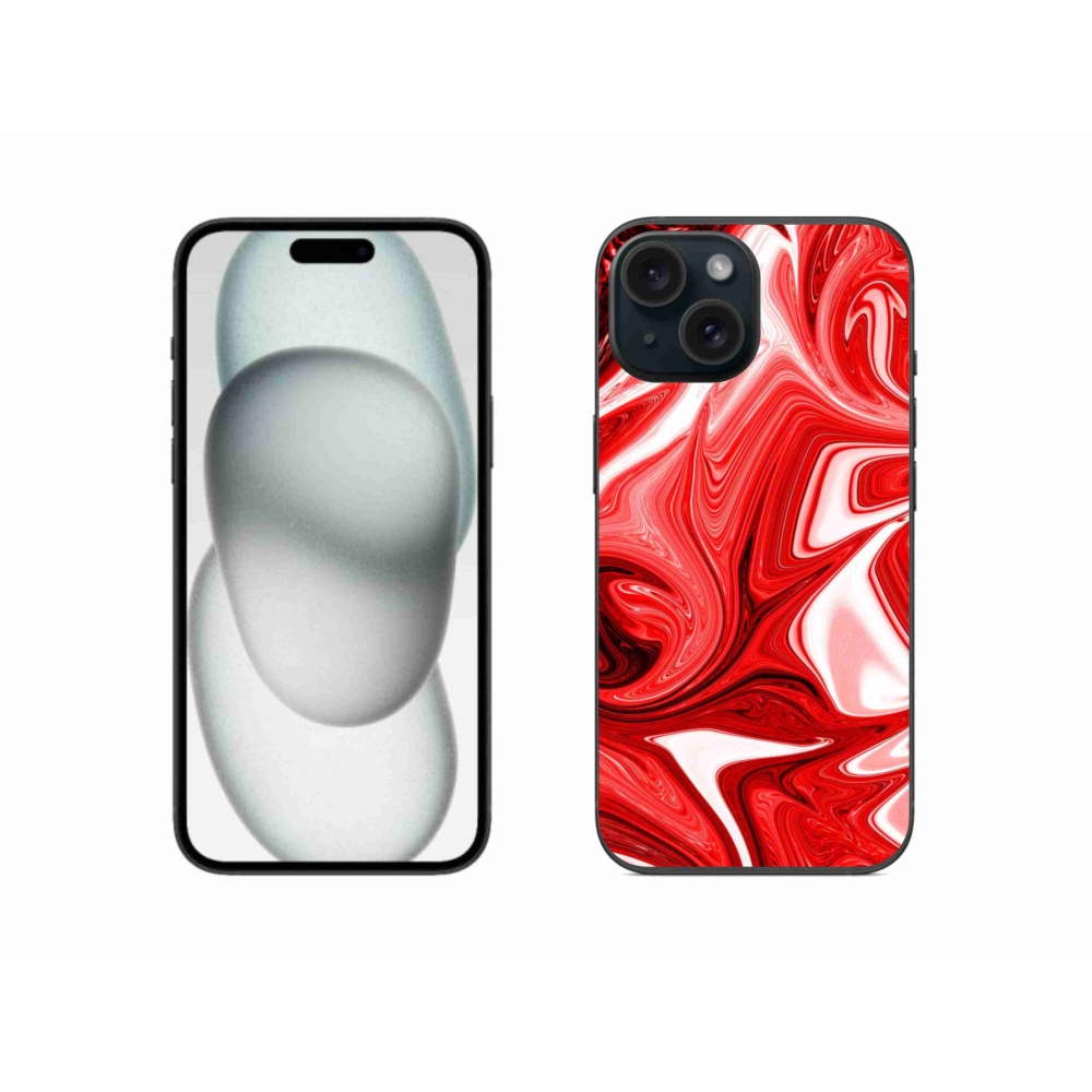 Gélový kryt mmCase na iPhone 15 - abstraktný motív 43