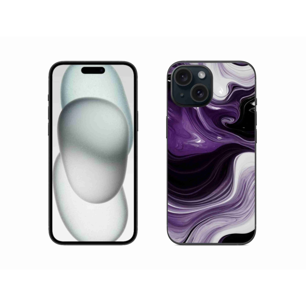 Gélový kryt mmCase na iPhone 15 - abstraktný motív 46