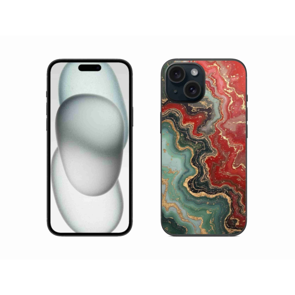 Gélový kryt mmCase na iPhone 15 - abstraktný motív 55