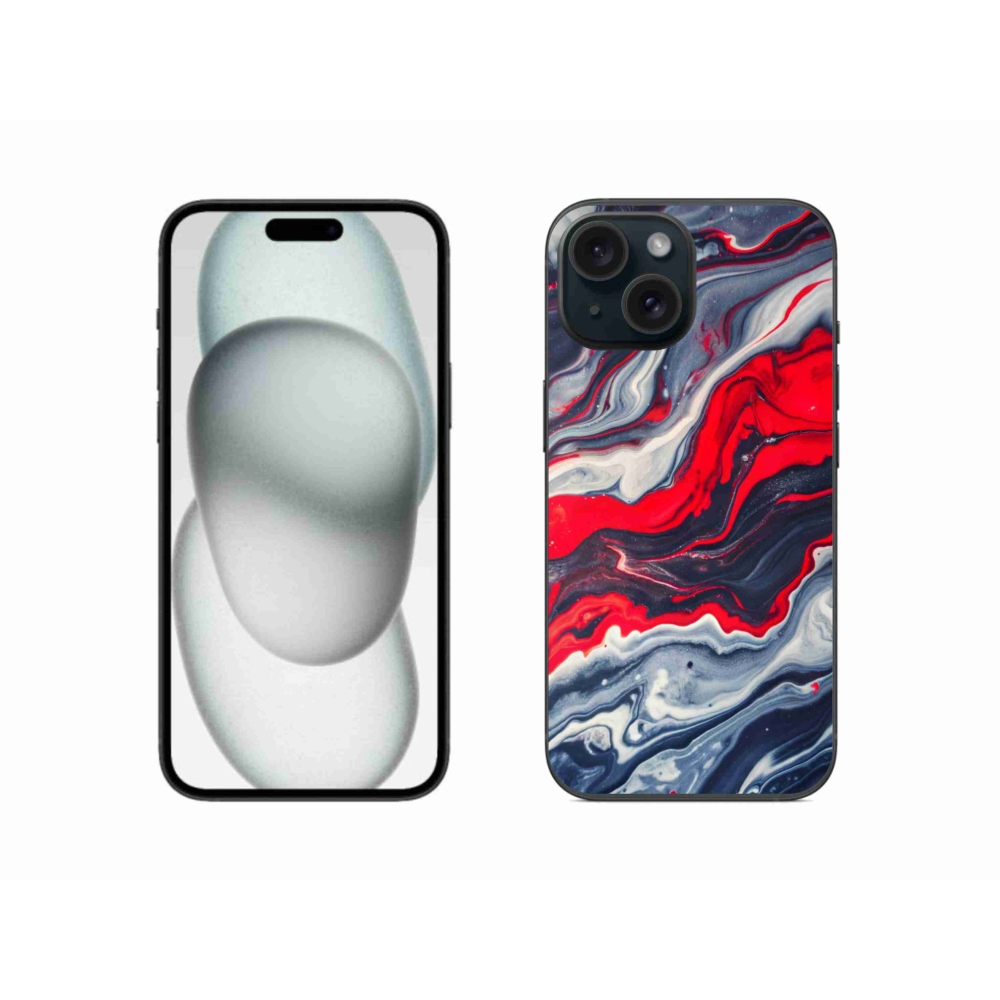 Gélový kryt mmCase na iPhone 15 - abstraktný motív 59