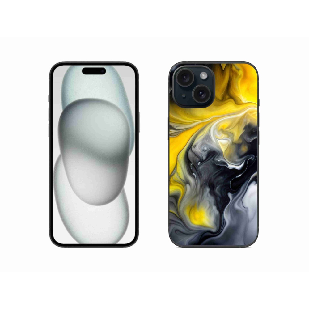 Gélový kryt mmCase na iPhone 15 - abstraktný motív 60
