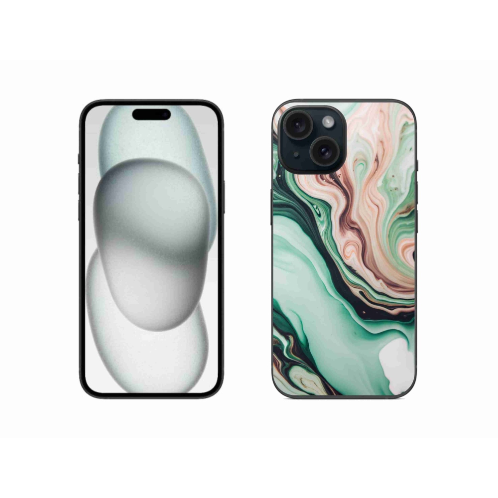 Gélový kryt mmCase na iPhone 15 - abstraktný motív 62