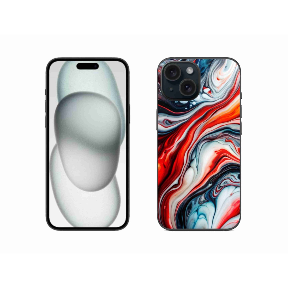 Gélový kryt mmCase na iPhone 15 - abstraktný motív 63