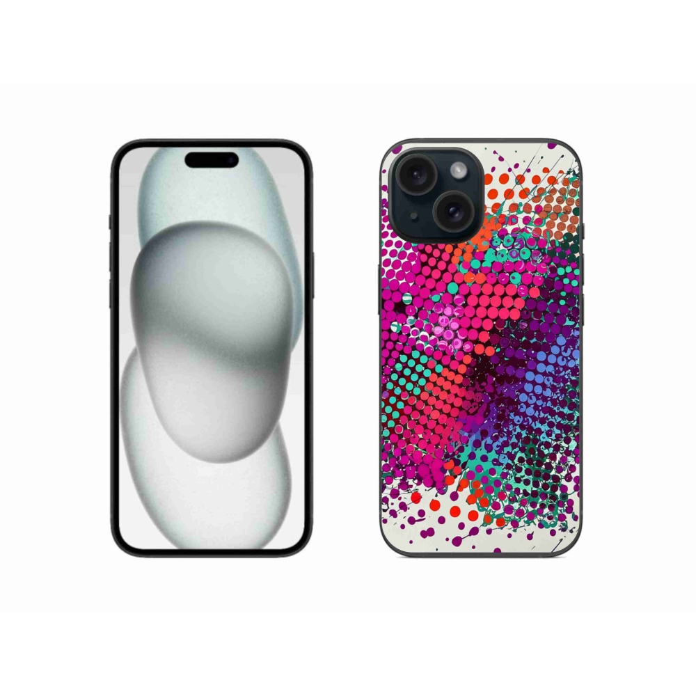 Gélový kryt mmCase na iPhone 15 - abstraktný motív 65