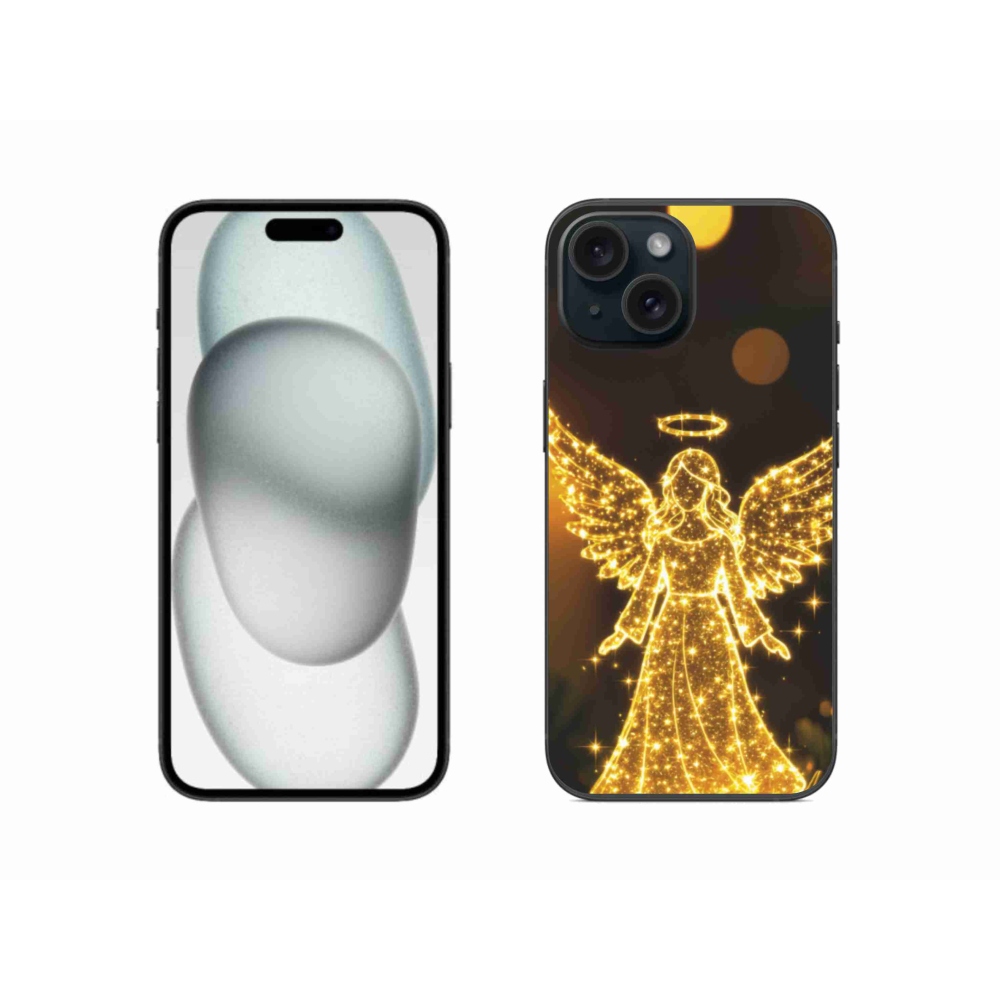 Gélový kryt mmCase na iPhone 15 - anjel