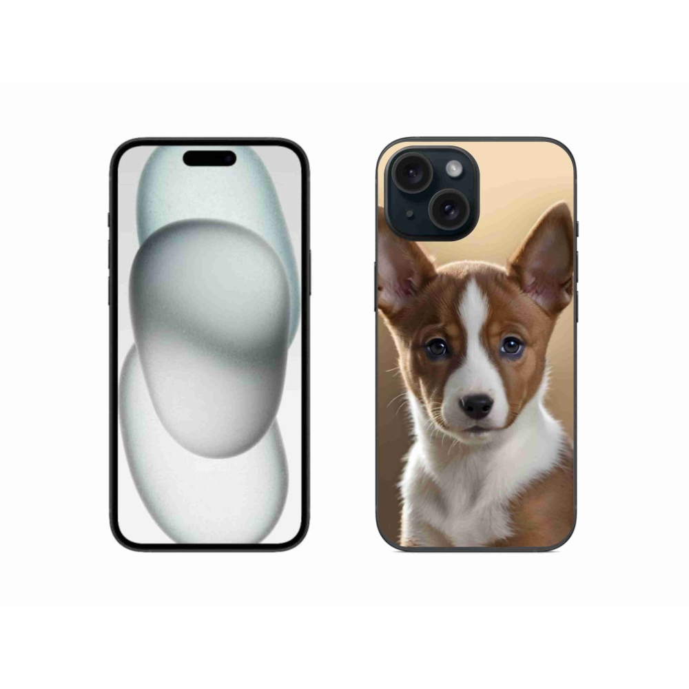 Gélový kryt mmCase na iPhone 15 - basenji