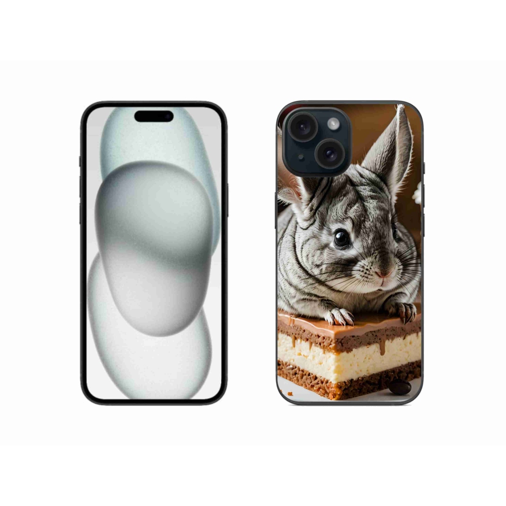 Gélový kryt mmCase na iPhone 15 - činčila