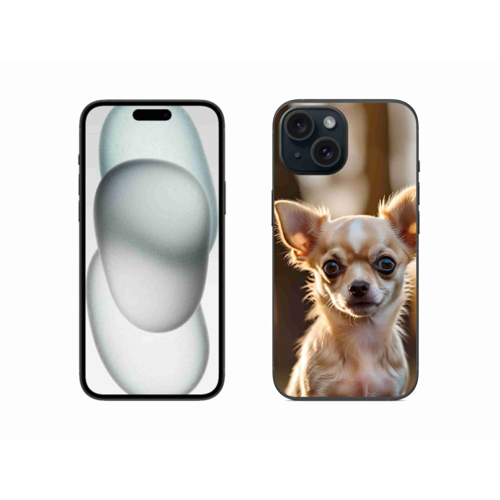 Gélový kryt mmCase na iPhone 15 - čivava 6