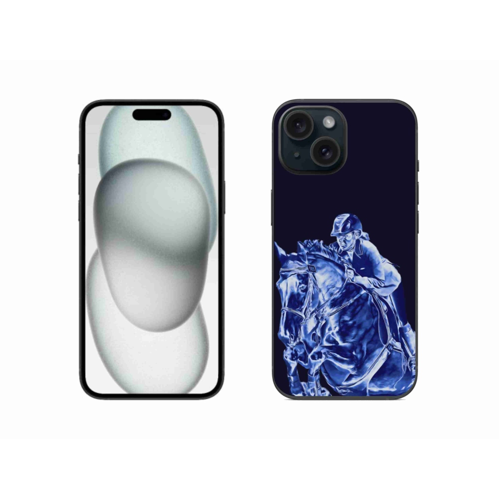 Gélový kryt mmCase na iPhone 15 - dostihový kôň