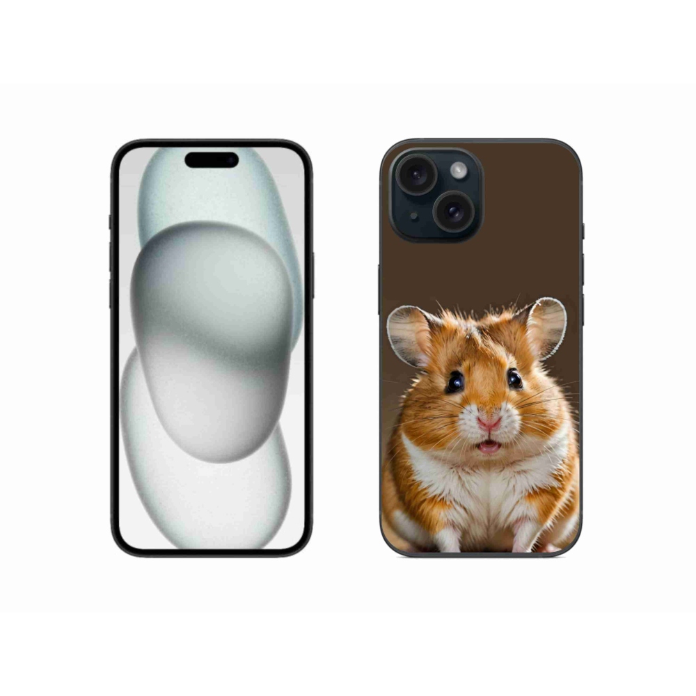 Gélový kryt mmCase na iPhone 15 - škrečok