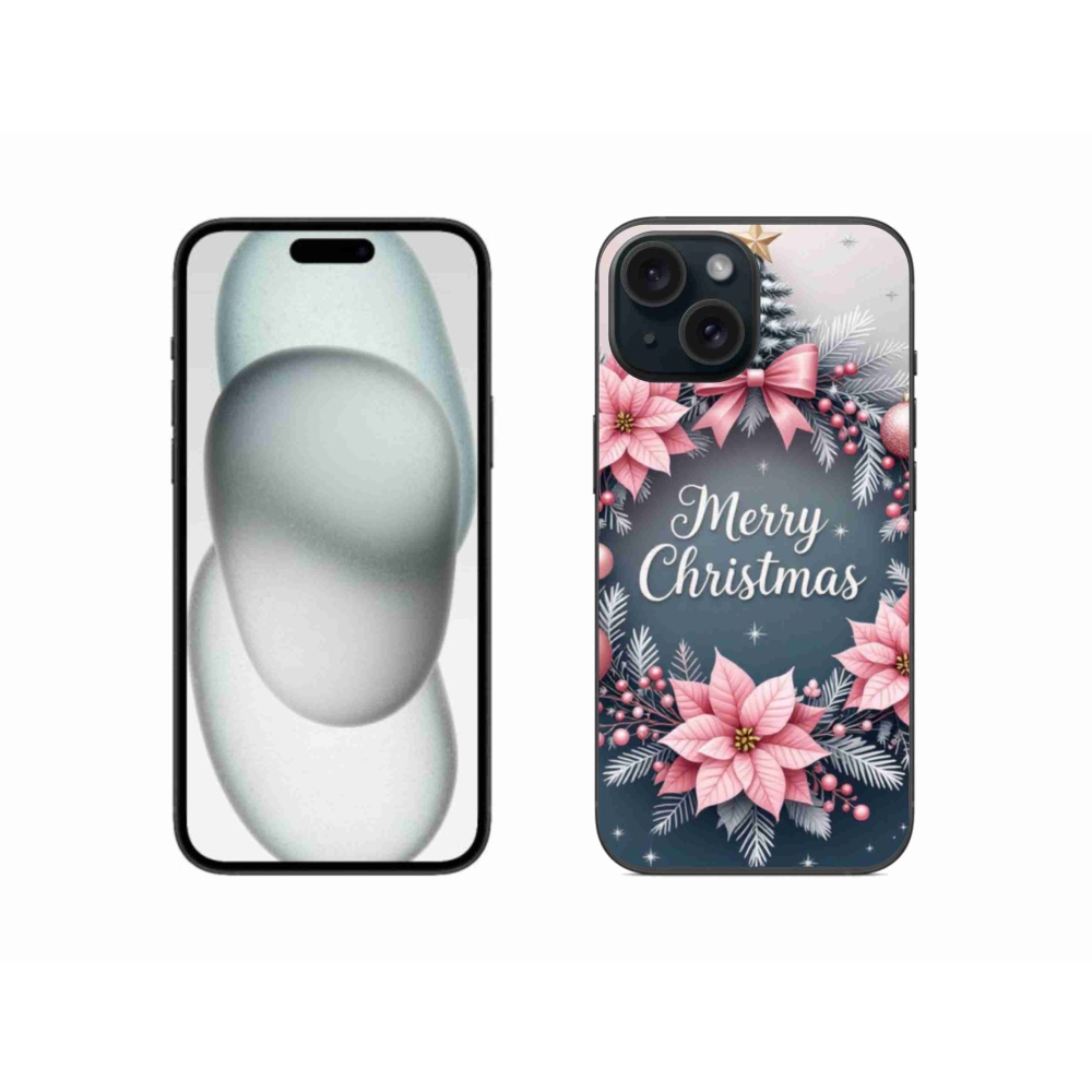 Gélový kryt mmCase na iPhone 15 - merry christmas